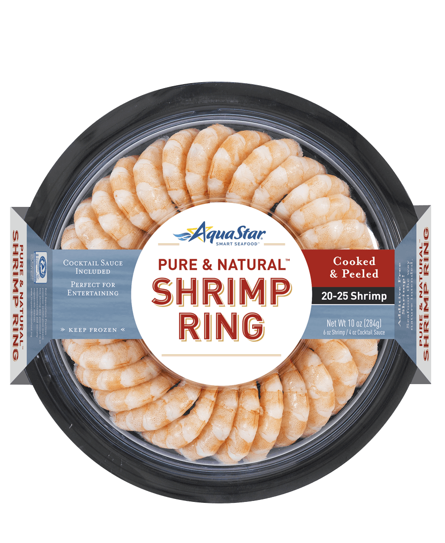 Pure & Natural™ Cocktail Shrimp Ring 38 Count - Aqua Star