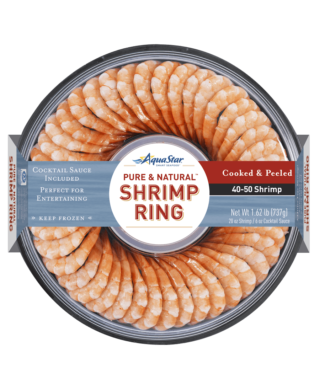 Cocktail Shrimp Ring 45 Count - Aqua Star