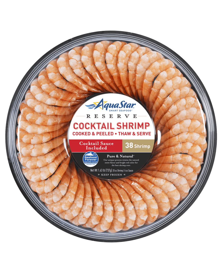 Pure & Natural™ Cocktail Shrimp Ring 38 Count - Aqua Star