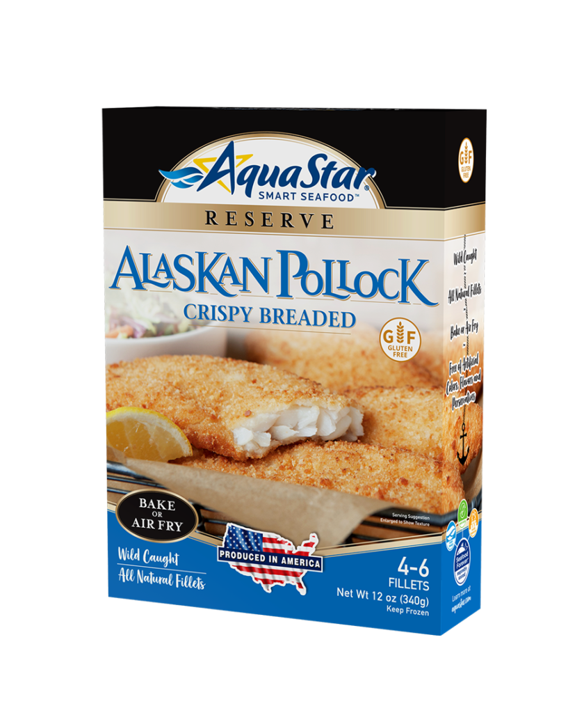 Gluten Free Crispy Breaded Alaskan Cod Aqua Star 9569