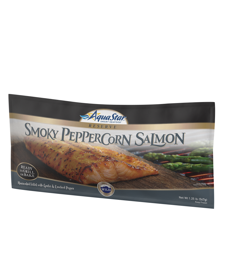 Smoky Peppercorn Salmon Fillet - Aqua Star