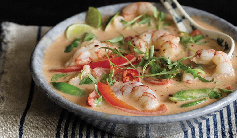 Thai Red Curry Shrimp Soup - Aqua Star