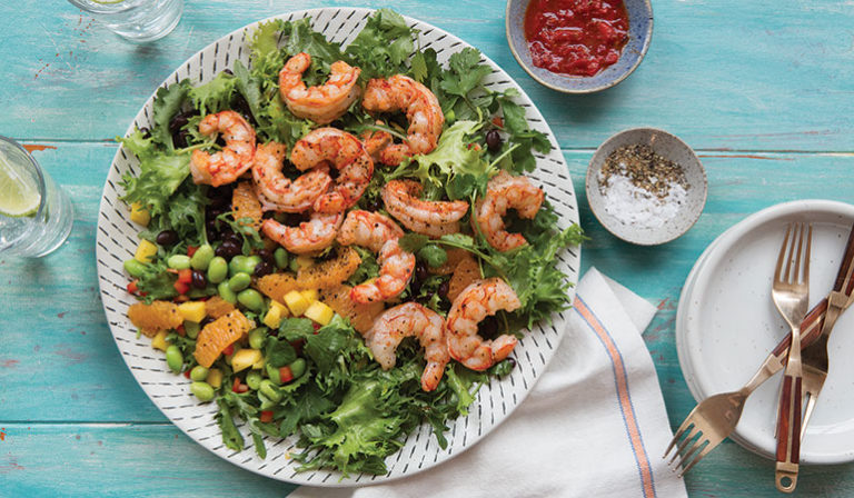 Southwest-Style Patagonian Pink Shrimp Salad - Aqua Star